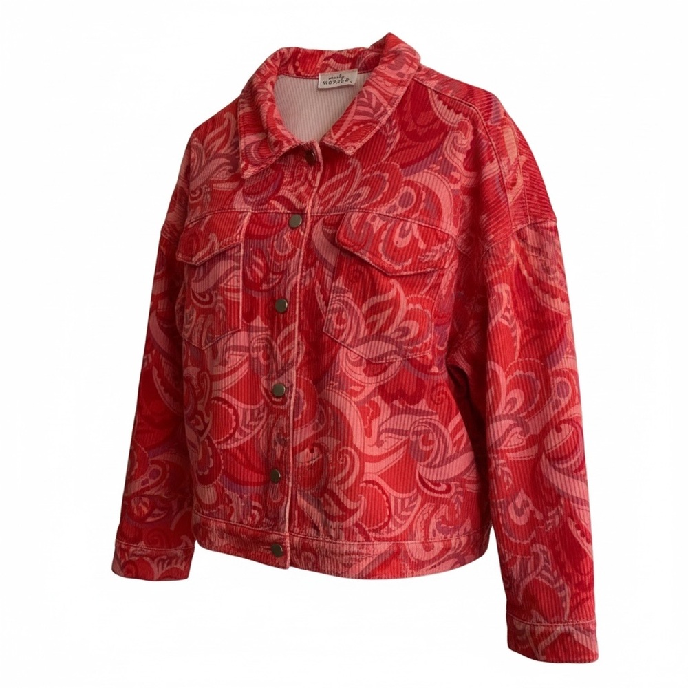Emily Wonder Paisley Jean Jacket - Picture 2 of 10